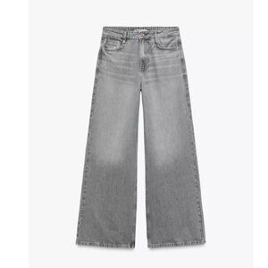 Women's Gray Wide-Leg Jeans